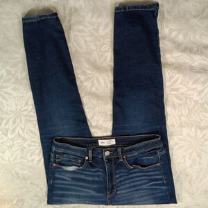 BKE Jeans Billie Womens 32 Ankle Tall Slim Fit High Rise Distressed Stretchy